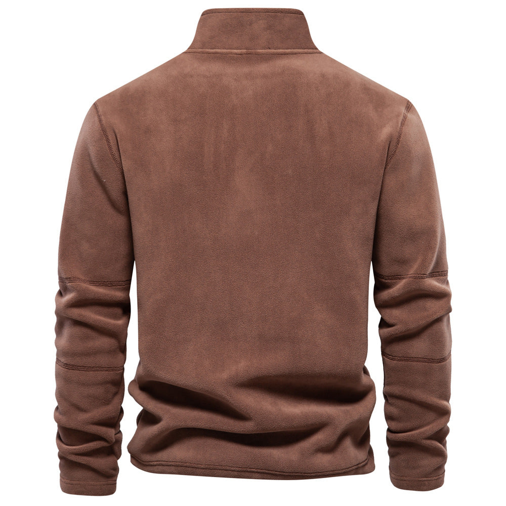 GRANIT™ | Polarowy Sweter z Krótkim Zamkiem i Stójką