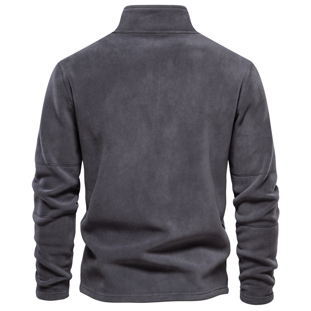GRANIT™ | Polarowy Sweter z Krótkim Zamkiem i Stójką