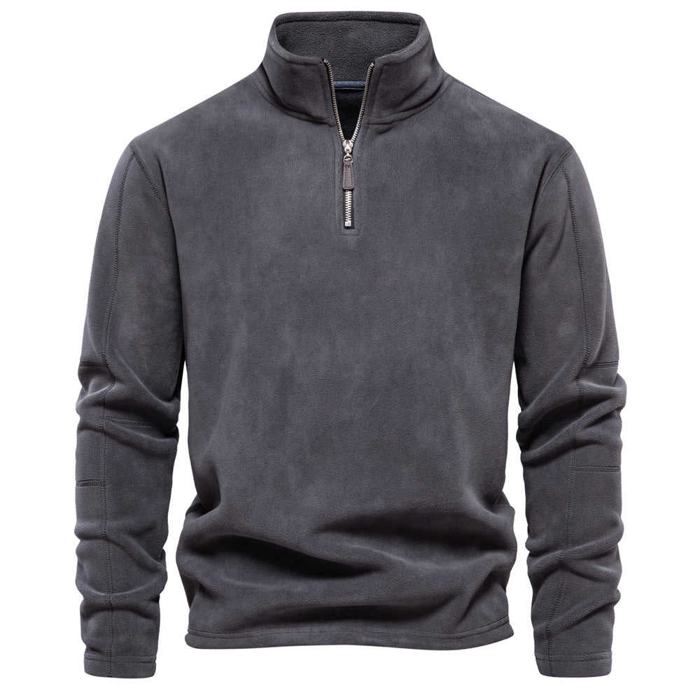 GRANIT™ | Polarowy Sweter z Krótkim Zamkiem i Stójką