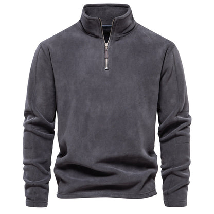 GRANIT™ | Polarowy Sweter z Krótkim Zamkiem i Stójką