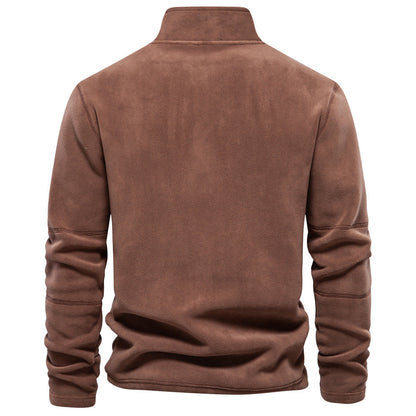 GRANIT™ | Polarowy Sweter z Krótkim Zamkiem i Stójką