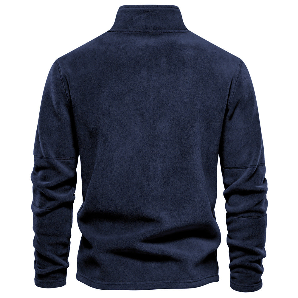 GRANIT™ | Polarowy Sweter z Krótkim Zamkiem i Stójką