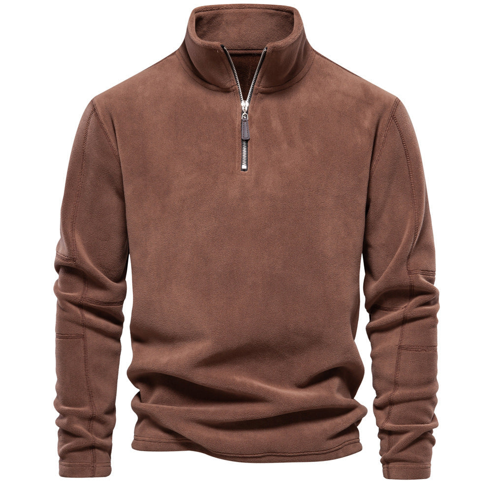 GRANIT™ | Polarowy Sweter z Krótkim Zamkiem i Stójką
