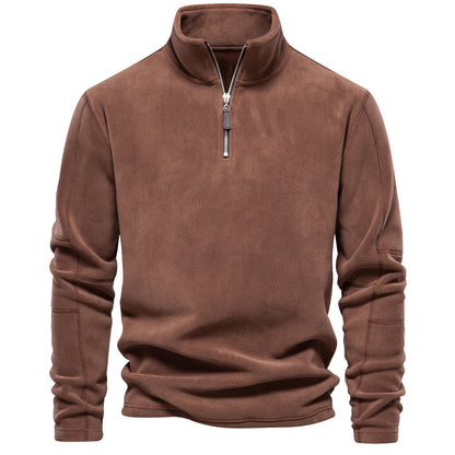 GRANIT™ | Polarowy Sweter z Krótkim Zamkiem i Stójką