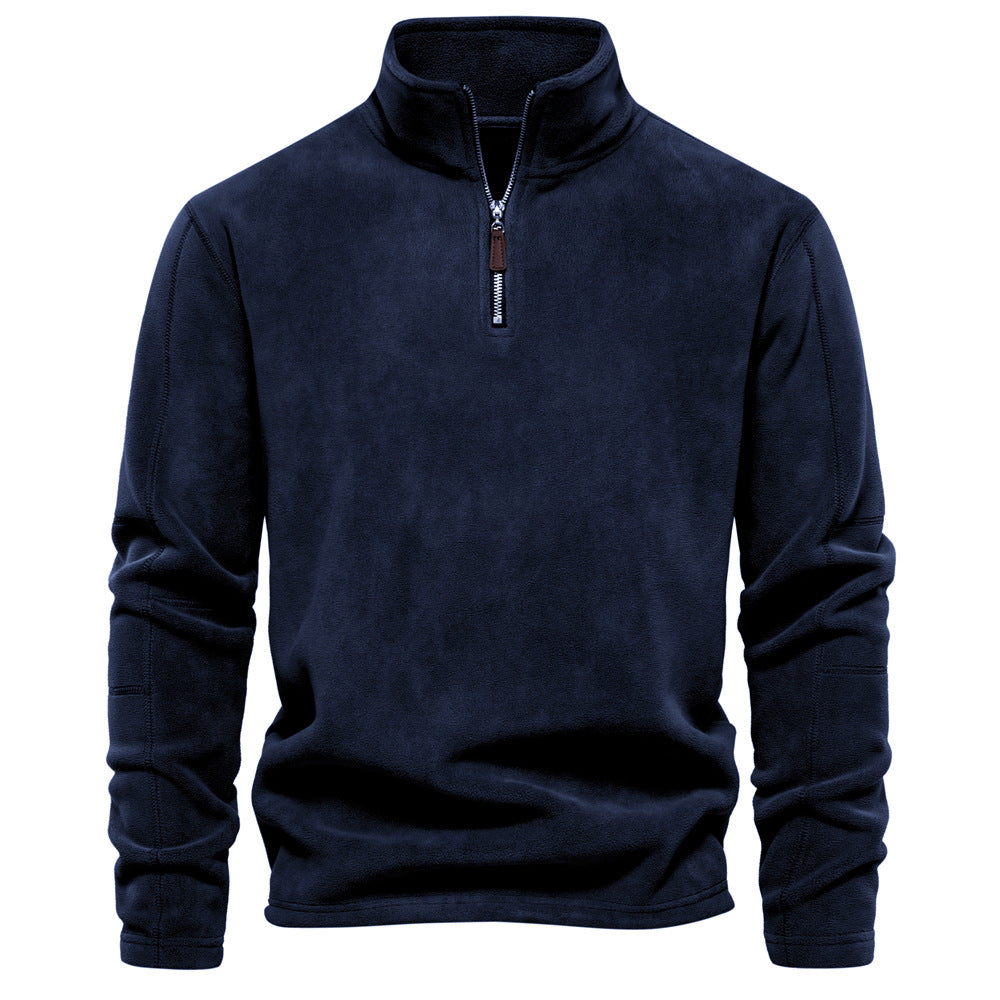 GRANIT™ | Polarowy Sweter z Krótkim Zamkiem i Stójką