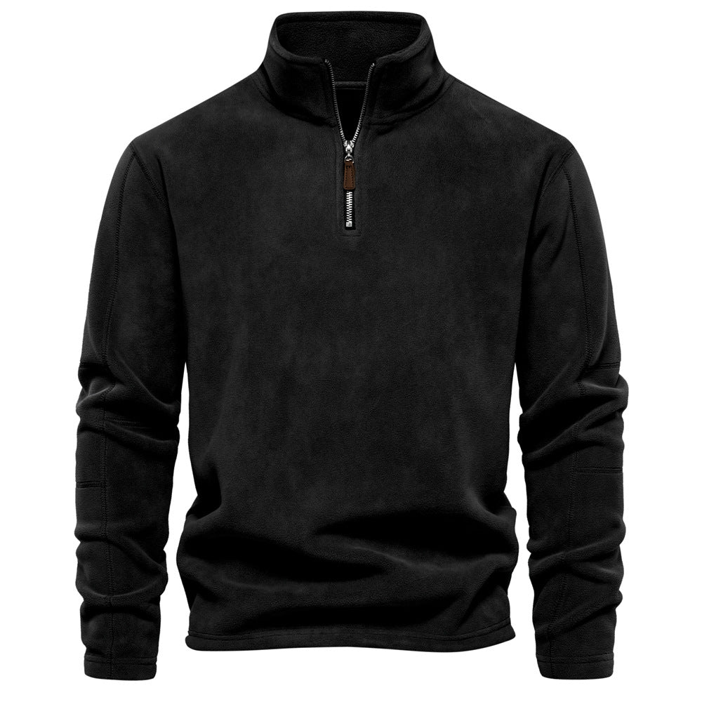 GRANIT™ | Polarowy Sweter z Krótkim Zamkiem i Stójką