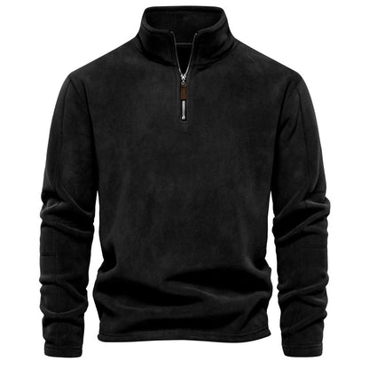 GRANIT™ | Polarowy Sweter z Krótkim Zamkiem i Stójką