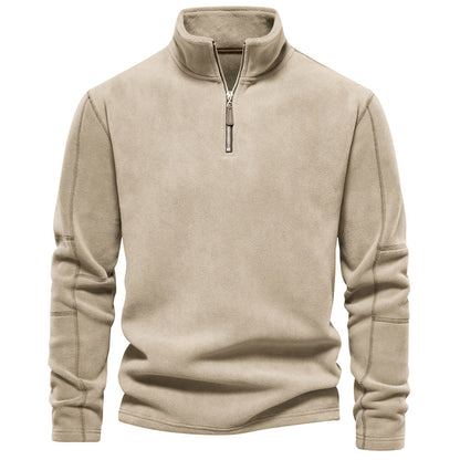 GRANIT™ | Polarowy Sweter z Krótkim Zamkiem i Stójką