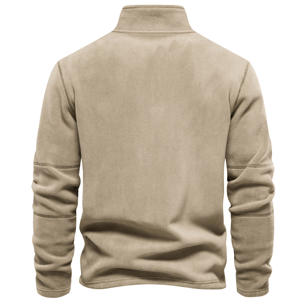 GRANIT™ | Polarowy Sweter z Krótkim Zamkiem i Stójką