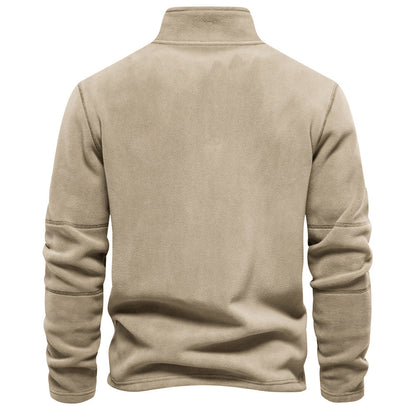 GRANIT™ | Polarowy Sweter z Krótkim Zamkiem i Stójką