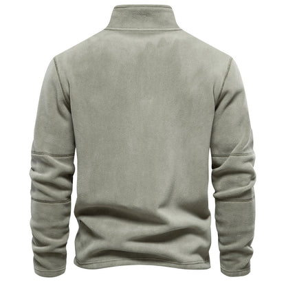 GRANIT™ | Polarowy Sweter z Krótkim Zamkiem i Stójką