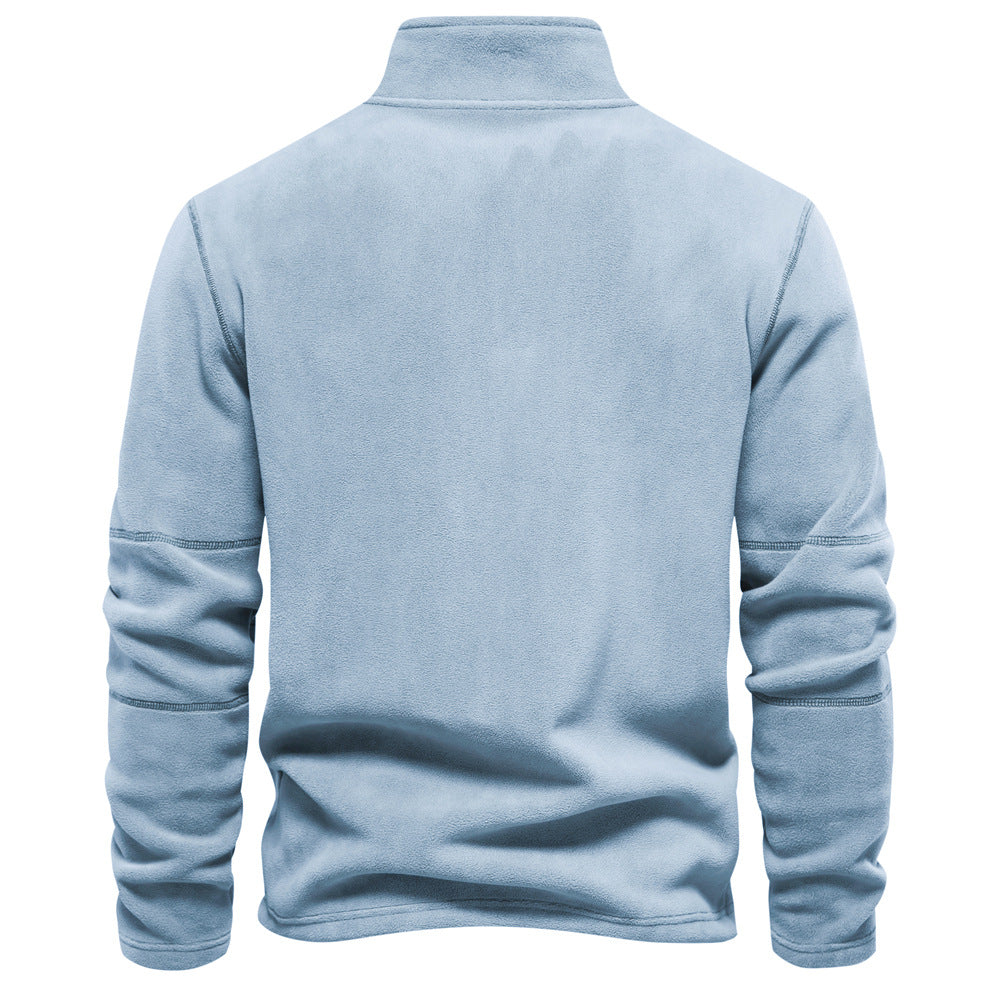 GRANIT™ | Polarowy Sweter z Krótkim Zamkiem i Stójką