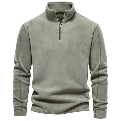 GRANIT™ | Polarowy Sweter z Krótkim Zamkiem i Stójką