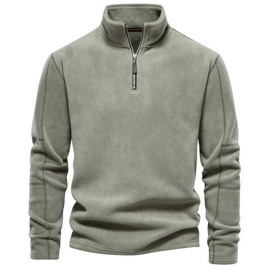 GRANIT™ | Polarowy Sweter z Krótkim Zamkiem i Stójką