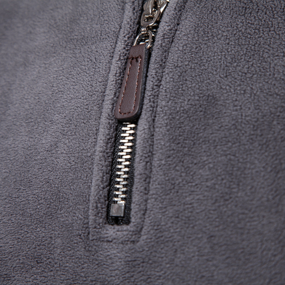 GRANIT™ | Polarowy Sweter z Krótkim Zamkiem i Stójką