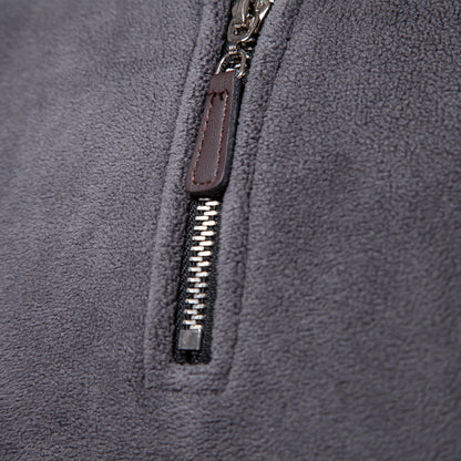 GRANIT™ | Polarowy Sweter z Krótkim Zamkiem i Stójką