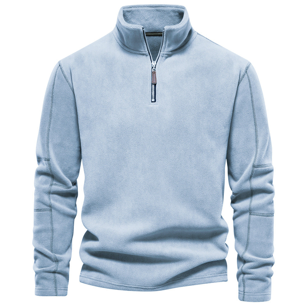 GRANIT™ | Polarowy Sweter z Krótkim Zamkiem i Stójką