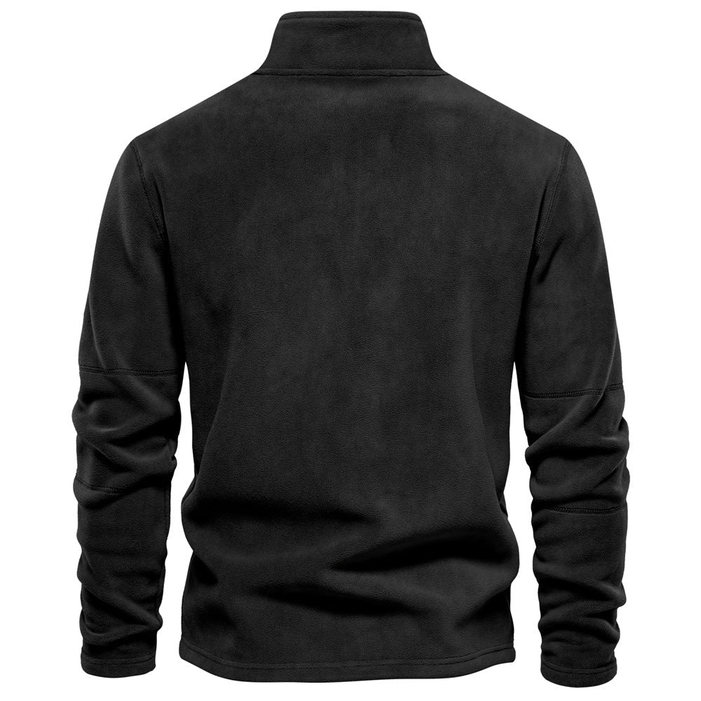 GRANIT™ | Polarowy Sweter z Krótkim Zamkiem i Stójką
