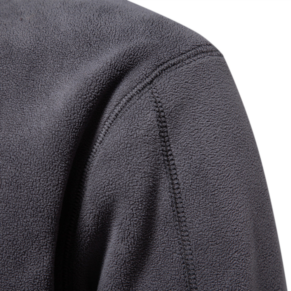 GRANIT™ | Polarowy Sweter z Krótkim Zamkiem i Stójką